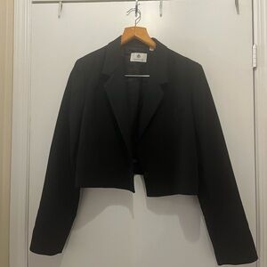 Babaton Black Cropped Blazer